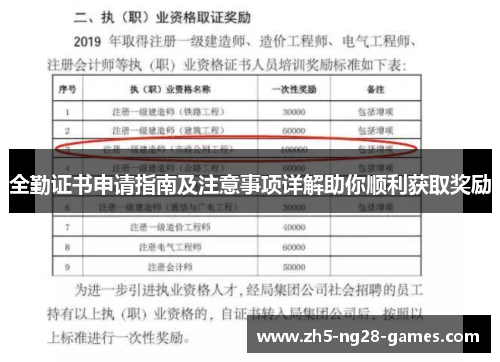 全勤证书申请指南及注意事项详解助你顺利获取奖励