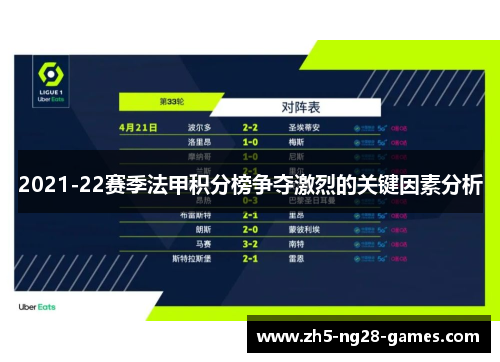 2021-22赛季法甲积分榜争夺激烈的关键因素分析